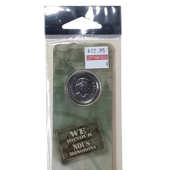 Royal Canadian Mint Special Edition Bookmark With Commemorative Coins “We Rememb - Picture 6 of 7
